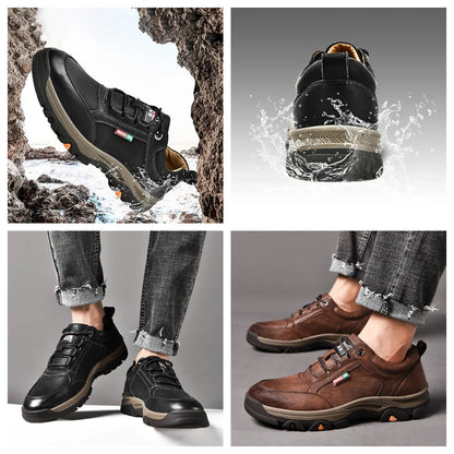 【⏰50% reducere astăzi - se încheie în curând】 Pantofi ortopedici cu design ergonomic - piele de înaltă calitate + cusături manual ✅ Un must-have pentru bărbați👞