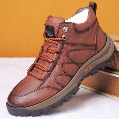 (🔥Sconto del 50% oggi - non lasciartelo sfuggire) - Scarpe alte in morbida e comoda pelle di vitello italiana (disponibile anche in peluche🔥)