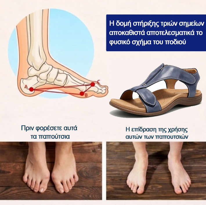 Ορθοπεδικά Παπούτσια Mazomen® 【🔥Περιορισμένης Διάρκειας 50% Έκπτωση🎁】 Καλοκαιρινά Ορθοπεδικά Σανδάλια👡 | Εργονομικός Σχεδιασμός | Άνετα και Αναπνέοντα | Ανακουφίζει από την Κόπωση και τον Πόνο | Περπατήστε Εύκολα Όλη Μέρα✅