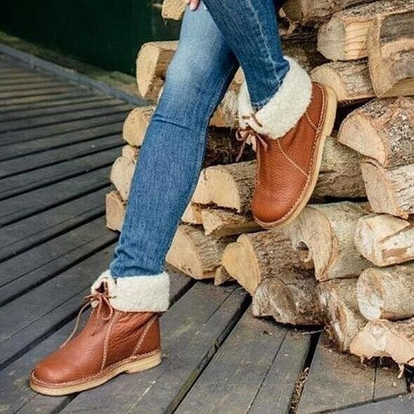 🎁[50% kedvezmény ma – ne hagyd ki] Ergonomikus kialakítású ortopéd cipő - kiváló minőségű bőr + téli gyapjú bélés + kézzel varrott 👞