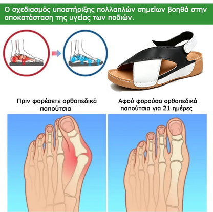 Ορθοπεδικά Παπούτσια Mazomen® [🔥Περιορισμένης Διάρκειας 50% Έκπτωση🎁] Καλοκαιρινά Ορθοπεδικά Σανδάλια👡 | Εργονομικός Σχεδιασμός | Άνετα και Αναπνέοντα | Ανακουφίζει από την Κόπωση και τον Πόνο | Περπατήστε Εύκολα Όλη Μέρα✅
