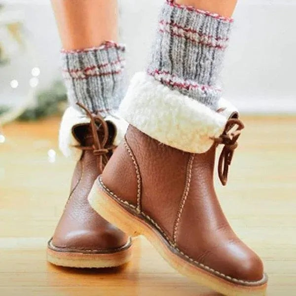 🎁[50% kedvezmény ma – ne hagyd ki] Ergonomikus kialakítású ortopéd cipő - kiváló minőségű bőr + téli gyapjú bélés + kézzel varrott 👞
