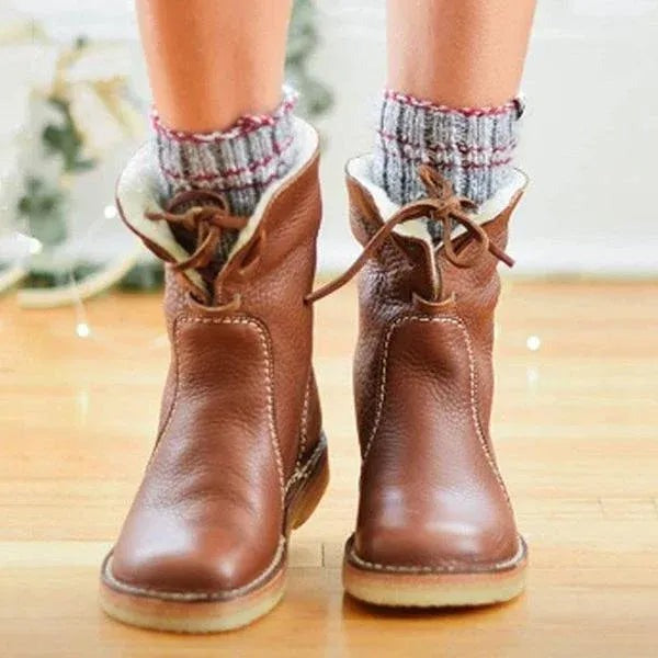 🎁[50% kedvezmény ma – ne hagyd ki] Ergonomikus kialakítású ortopéd cipő - kiváló minőségű bőr + téli gyapjú bélés + kézzel varrott 👞