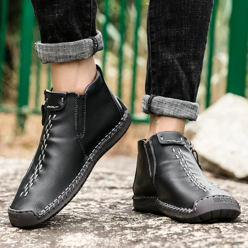 【🎁50% kedvezmény ma - ne hagyd ki】 Ergonomikus kialakítású ortopéd cipő - kiváló minőségű bőr + kézzel varrott 👞