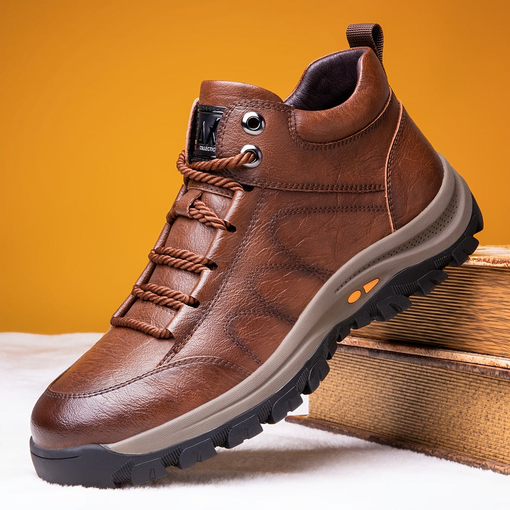 (🔥Sconto del 50% oggi - non lasciartelo sfuggire) - Scarpe alte in morbida e comoda pelle di vitello italiana (disponibile anche in peluche🔥)