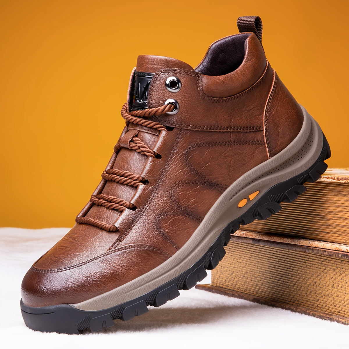(🔥Sconto del 50% oggi - non lasciartelo sfuggire) - Scarpe alte in morbida e comoda pelle di vitello italiana (disponibile anche in peluche🔥)