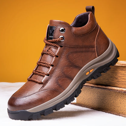 (🔥Sconto del 50% oggi - non lasciartelo sfuggire) - Scarpe alte in morbida e comoda pelle di vitello italiana (disponibile anche in peluche🔥)