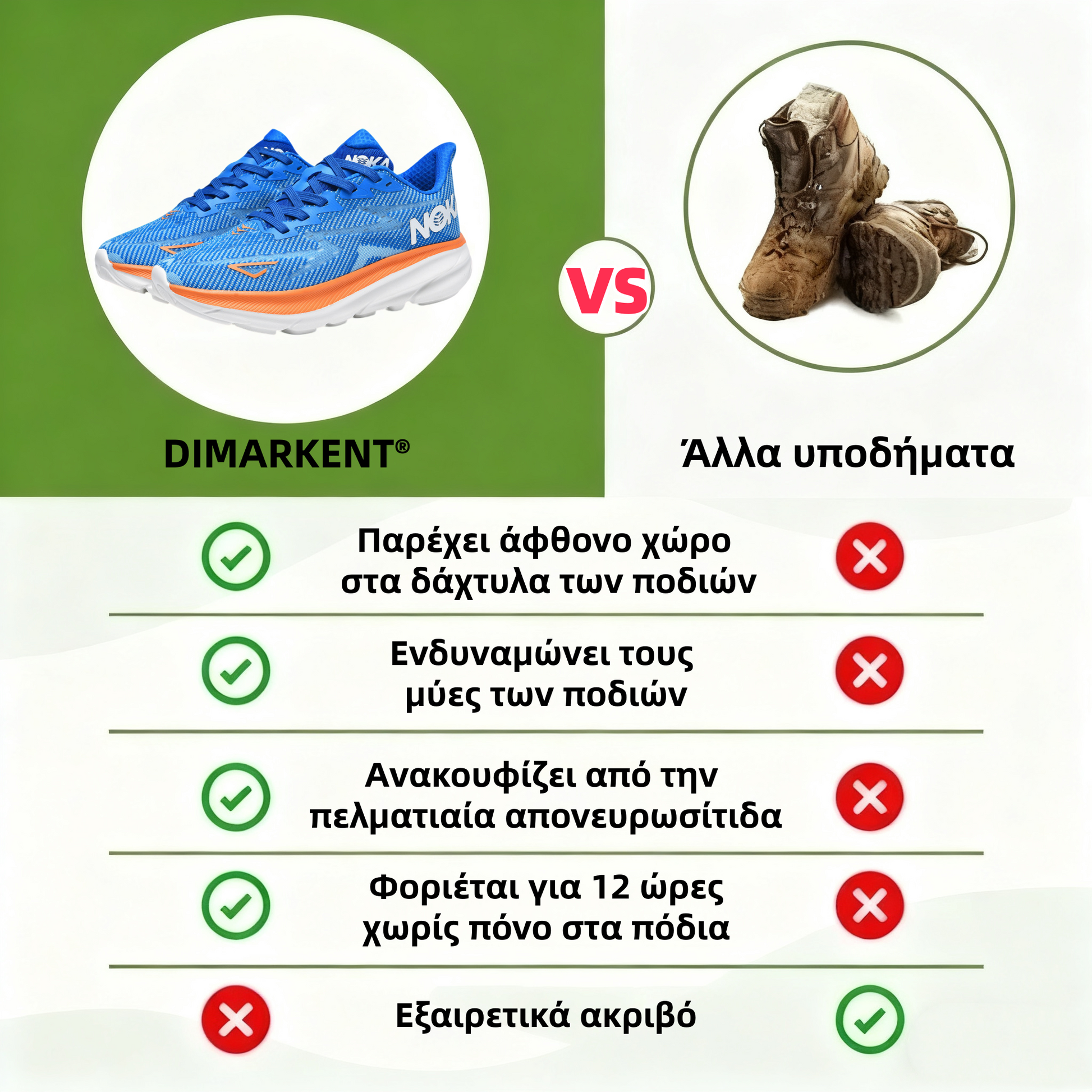 ⏰Σήμερα στη μισή τιμή👟 Τα παπούτσια για τρέξιμο είναι ιδανικά για ολοήμερες δραστηριότητες. Ο σχεδιασμός στήριξης της καμάρας ανακουφίζει αποτελεσματικά από την κόπωση.